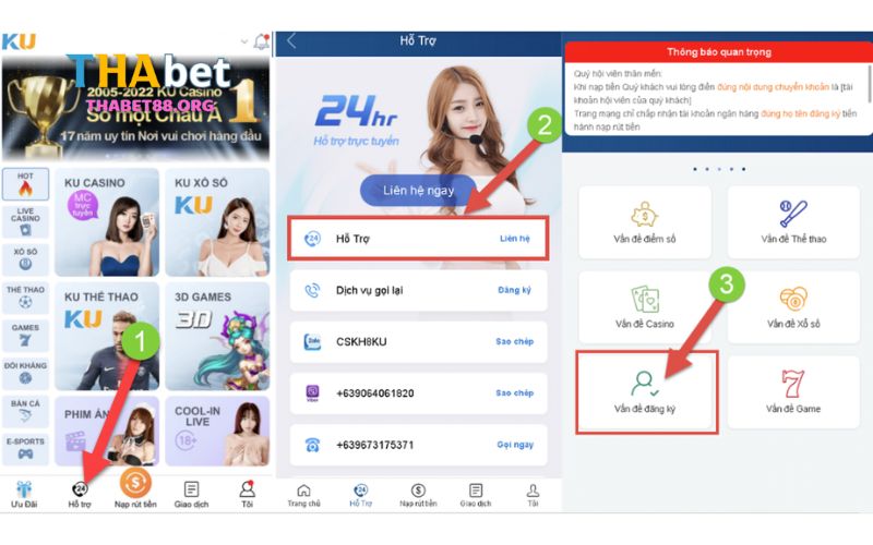 Liên hệ hỗ trợ Thabet ngay để được hưởng toàn bộ quyền lợi